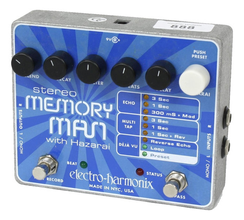 Pedal Delay Electro Harmonix Memory Man With Hazarai