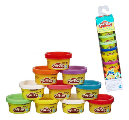 Masa Para Moldear Play-doh Hasbro Set X 10 Tubo De Fiesta