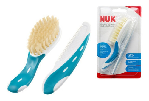 Set Cepillo Y Peine Para Bebés Cerdas Naturales Nuk