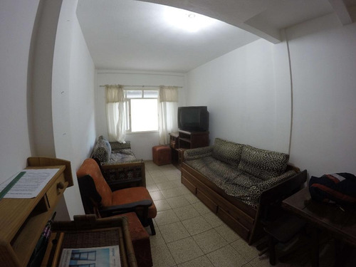 Imagem 1 de 16 de Apartamento Mobiliado Lateral Mar Com 1 Dormitório À Venda, 55 M² Por R$ 175.000 - Boqueirão - Praia Grande/sp - Ap2785
