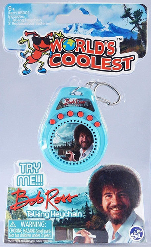 Worlds Coolest Bob Ross Talking Llavero