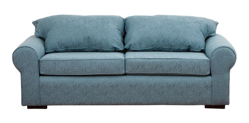 Sofá Moscú 3 Cuerpo Lino Sidelli Azul Claro/ Muebles América