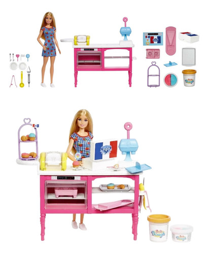 Barbie Pastelería Set Accesorios Mattel (Usado)