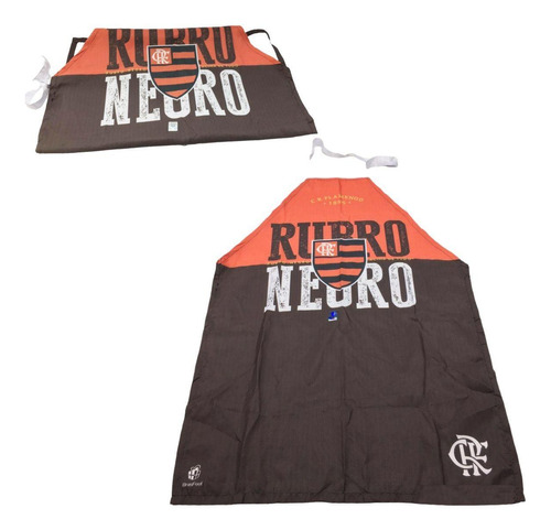 Kit 2 Avental Protetor Cozinheiro Flamengo Rubro Negro