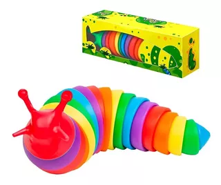 Finger Slug Babosa Caracol Juguete Antiestres Toy Rainbow