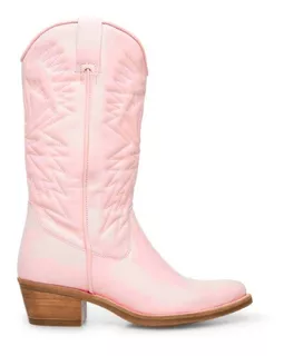 Steve Madden Botas Vaqueras Hayward En Piel Color Rosa Mujer