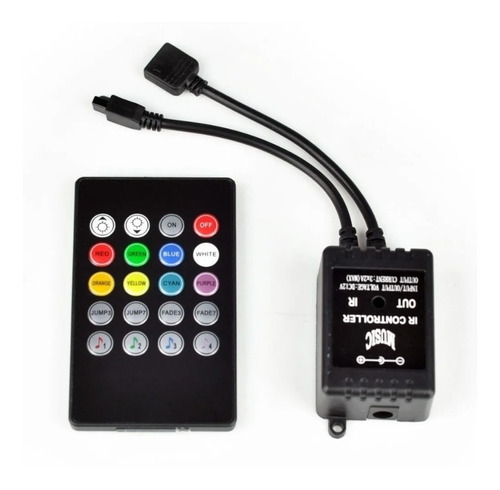 Controlador Rgb Musical Audioritmico Cinta Led Luz 