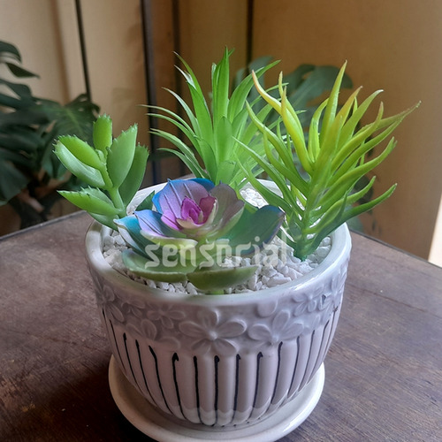 Kit 4 Mini Suculentas Artificiais E Realistas verde Plantas Fake Permanentes Sem Vaso Para Decoração De Ambientes Arranjos Criativos Diy Casa Escritório Ou Eventos