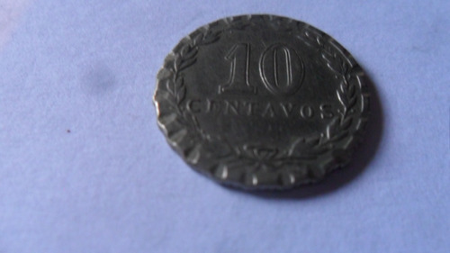 Moneda 10 Centavos 1937 Argentina