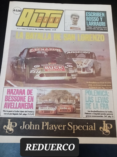 Auto 2000 N° 3 Bessone Nasif Estéfano Año 1986 (Usado)