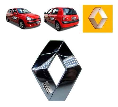 Emblema Logo Renault Dianteiro Clio Ii 1.0 16v 8200027424 