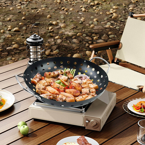 Verduras A La Parrilla Para Asar Carne A La Parrilla, Sartén
