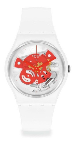 Swatch Reloj Time To Red Small Pulsera