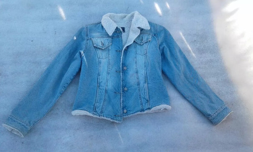 Campera De Jean Con Corderito Kout