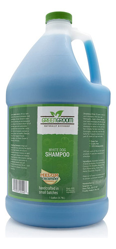 Green Groom - Champu Blanco Para Perro, 1 Galon, Ingrediente