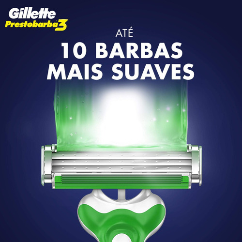 Aparelho De Barbear Gillette Prestobarba3 Sensitive L4 P3