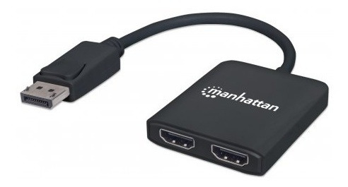 Video Splitter Manhattan Displayport 1dp In:2hdmi Out Usb/ms