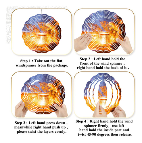 Pack 10 Hilanderos Viento Espacios Blanco Para Sublimacion