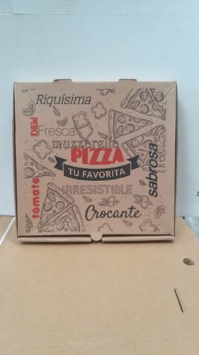 Caja De Pizza De 33 X 33 Cm. X 50 Unidades