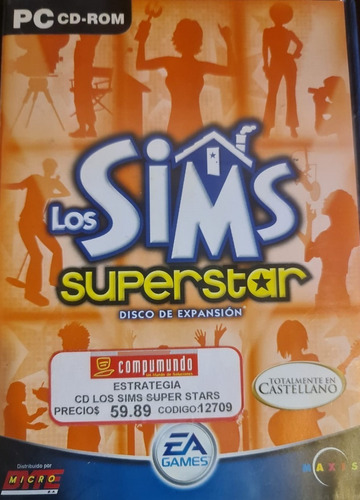 Juego Pc Los Sims Superstar  Disco De Expansión- Cd C/caja