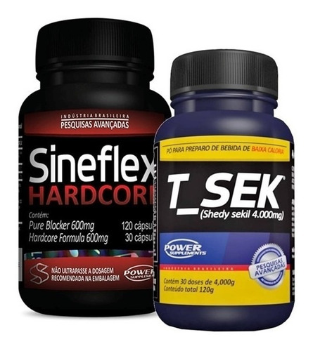 Promoção T-sek + Sineflex Hard Core Envio Rápido