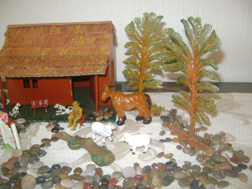 Antiguo Rancho Casa Campo Eg Toys Sulky Portal Caballos Mas (Usado)