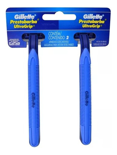 Pack 2 Un Maquina De Afeitar Prestobarba Ultragrip Gillette