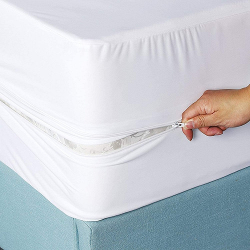 Funda Con Cremallera Impermeable Para Colchón Matrimonial