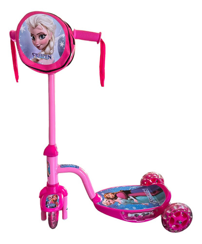 Patin Scoter De Luz De Princesa Peach Con Bolsita