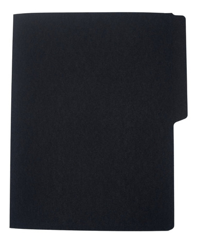 Folder Tamaño Carta Colores Brillantes 100 Pzas Color Negro