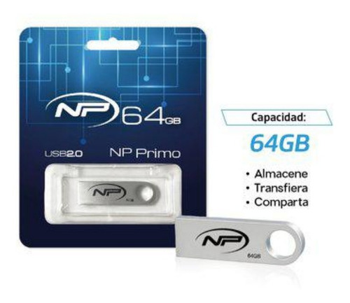 Memoria Usb 64gb 2.0 Metalica New Print Garantizada