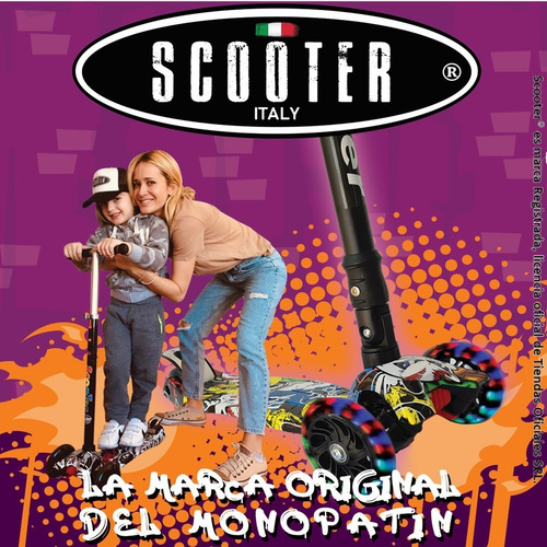 Patines Extensibles Scooter Artistico + Casco + Protecciones