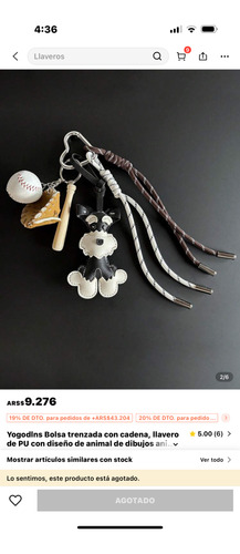 Llavero Bag Charm Varios Modelos Míralos! Perrito