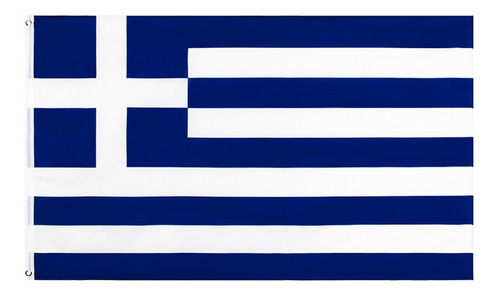 Bandera De Grecia De Poliéster Medida De 90 X 150 Cm