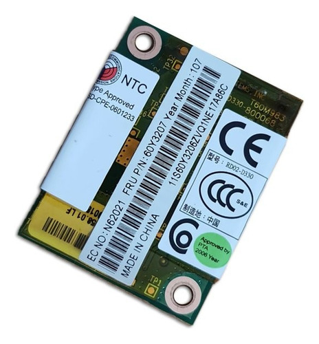 Tarjeta Wifi Lenovo Thinkpad T410 T420 60y3207 (Usado)