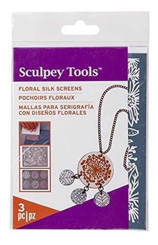Kit De Serigrafía Floral Sculpey, Florales