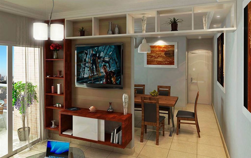 Imagem 8 de 16 de Apartamento, 1 Dorms Com 48 M² - Forte - Praia Grande - Ref.: Dna848 - Dna848