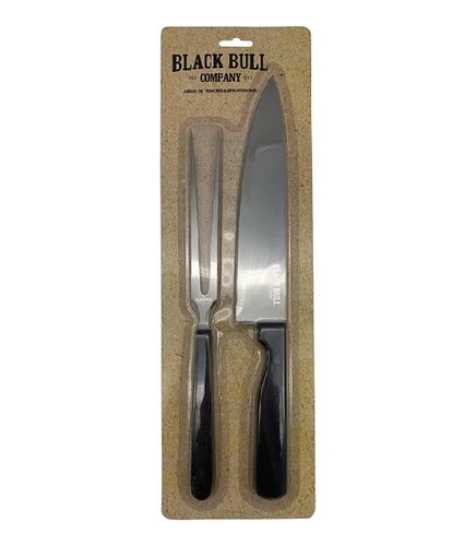 Set Cuchillo + Tenedor Black Bull