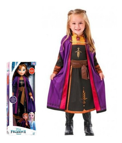 Imagen 5 de 9 de Frozen Muñecas Gigantes 55cm Anna Elsa Juego Disney Original