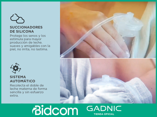 Sacaleche Materna Doble Extracción 9 Niveles Gadnic Tetina