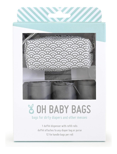 Oh Baby Bags Bolsa De Pañales Con Clip Dispensador De Caja.