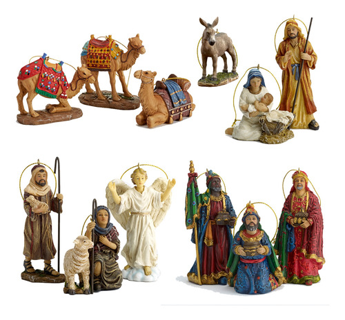 Queens Of Christmas Tk-nat-10pc-orn 10pieza Tres Reyes Nativ