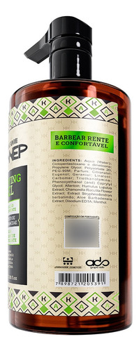 Kit 06 Shaving Gel De Barbear Transparente Kannep 1l