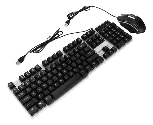 Conjunto De Teclado E Mouse Com 104 Teclas, Luz De Fundo, Us