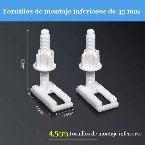 8pcs Tornillos Para Baño Asiento De Inodoro Tipo One-piece