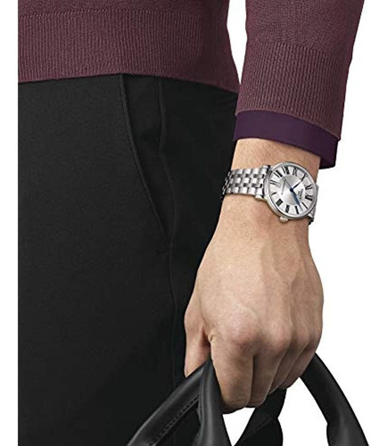 Tissot Para Hombre Carson Auto Reloj De Vestir De Acero Inox