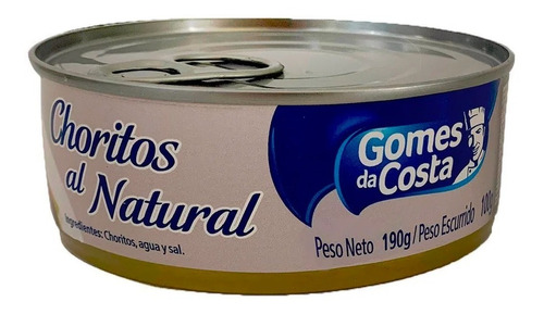 Choritos Al Natural Gomes Da Costa 190g Mejillones Chile