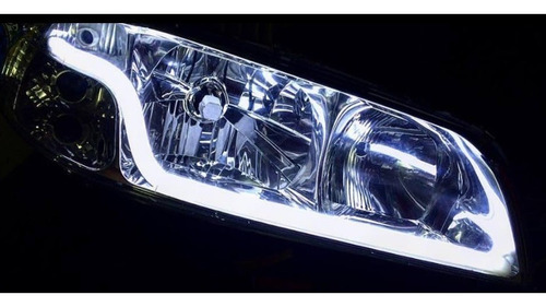 Par Fita Barra Led Drl 45cm Vw Up Tsi Com Seta Prova D'agua