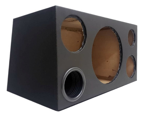 Caixa 4 Vias Vazia 12'' Driver Tweeter Médio 6 Trapézio 55l