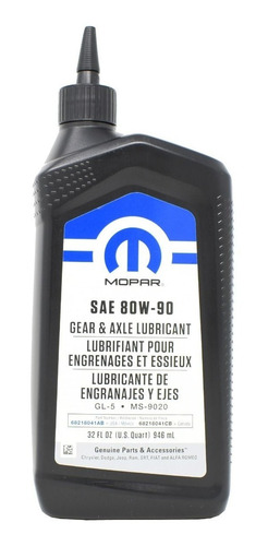 Aceite Diferencial Original Mopar 80w90 Gl-5 946ml